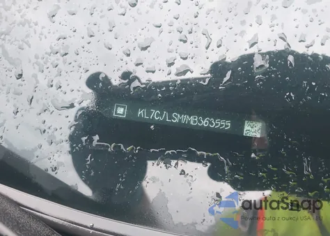 2021 Chevrolet Trax Fwd Lt z USA, uszkodzony, nr VIN KL7CJLSM1MB363555